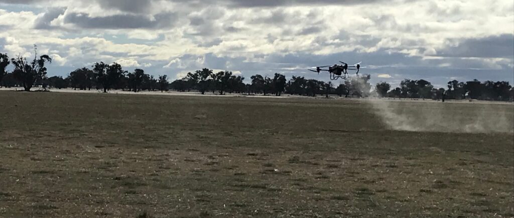 T40 drone spraying